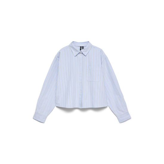 Vero Moda Vmaria ls short boxy shirt wvn noos - Image 1