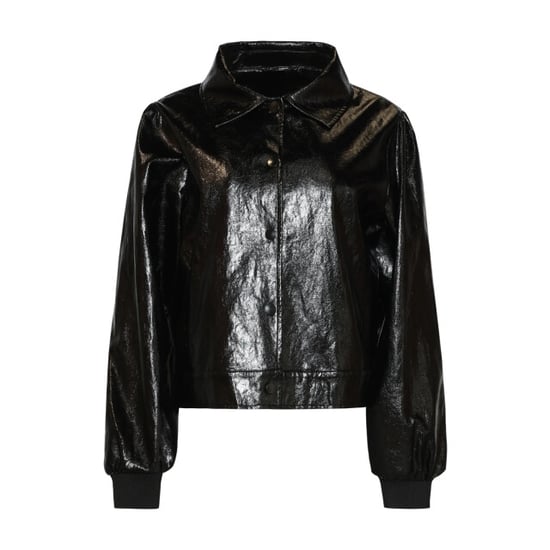 Smashed Lemon Kort jack van glanzend faux leather | - Image 4