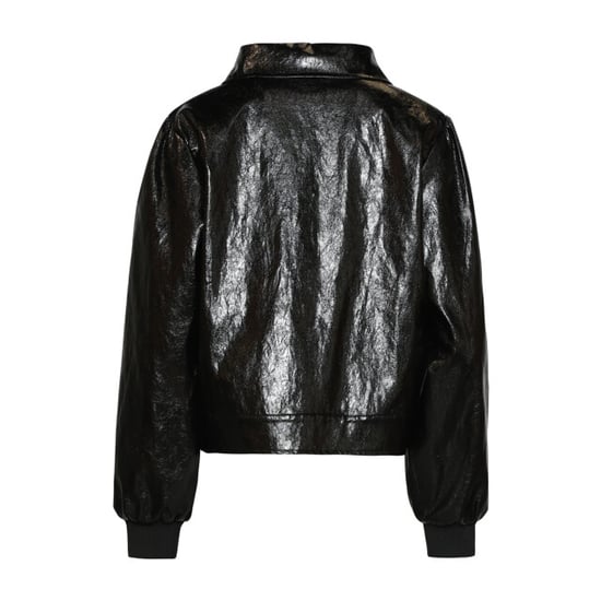 Smashed Lemon Kort jack van glanzend faux leather | - Image 5