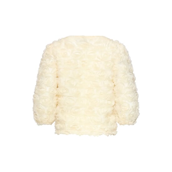 Smashed Lemon Top van mesh met 3d rozenapplicaties | - Image 3