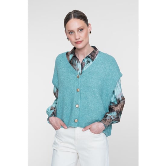 Geisha knitted gilet with buttons 64584-14 602 - Image 3