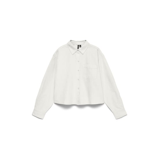 Vero Moda Vmaria ls short boxy shirt wvn noos - Image 1