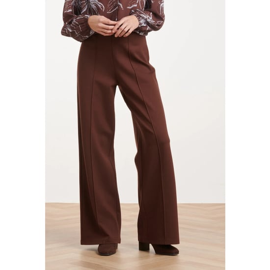 Smashed Lemon Stretch pantalon met wijde pijpen | - Image 2