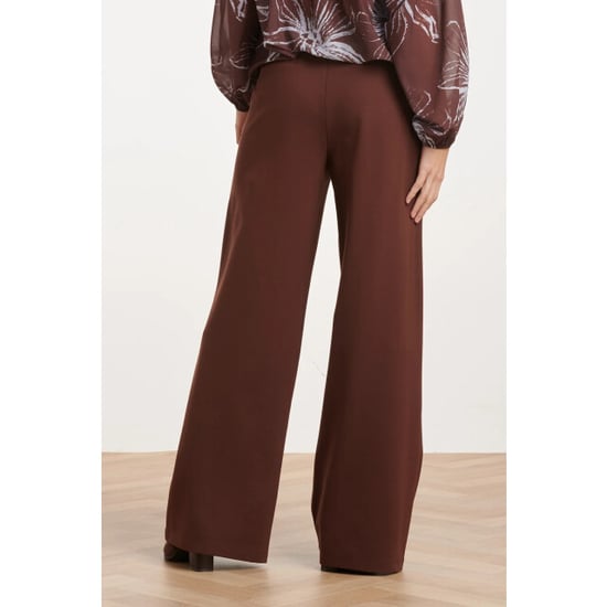 Smashed Lemon Stretch pantalon met wijde pijpen | - Image 4