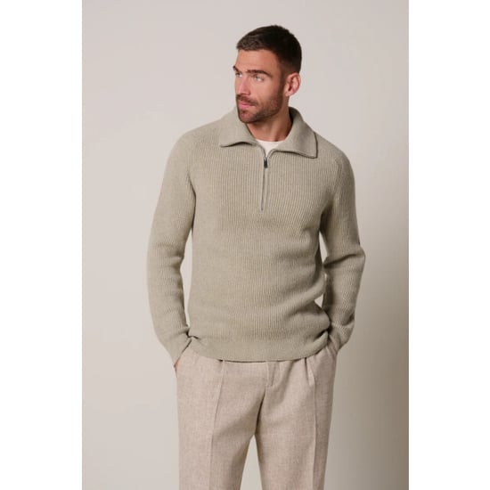 Profuomo Ppxj30058g pullover half zip beige - Image 3
