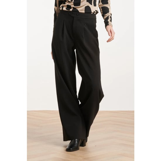 Smashed Lemon Zwarte wide leg pantalon | - Image 6