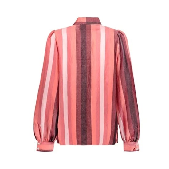 Geisha 63584-32 420 blouse stripes pink/coral/burgundy - Image 2