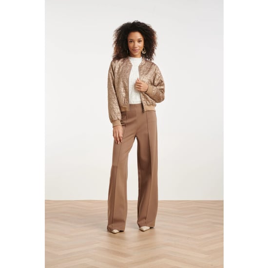 Smashed Lemon Stretch pantalon met wijde pijpen | - Image 1