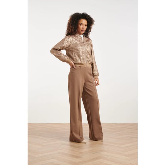 Smashed Lemon Stretch pantalon met wijde pijpen | - Image 2