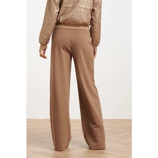 Smashed Lemon Stretch pantalon met wijde pijpen | - Image 3