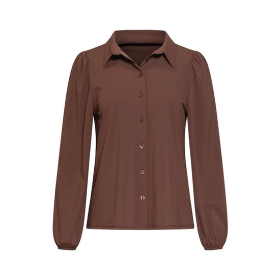 Smashed Lemon Blouse met pofmouwen in comfortabele travel quality | - Image 6