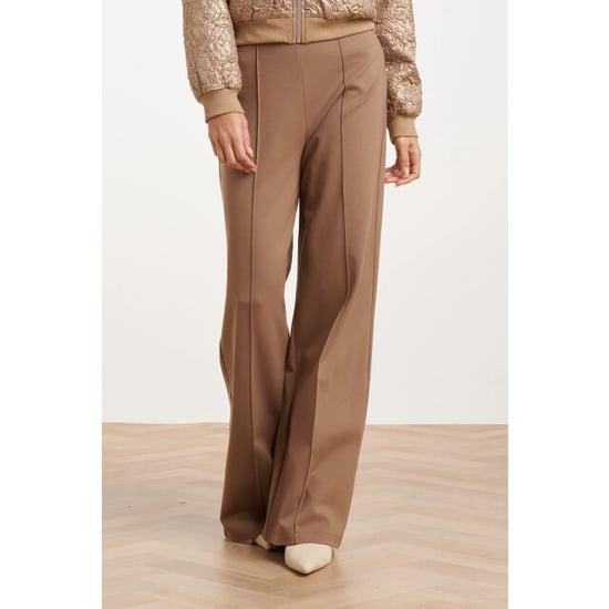 Smashed Lemon Stretch pantalon met wijde pijpen | - Image 6
