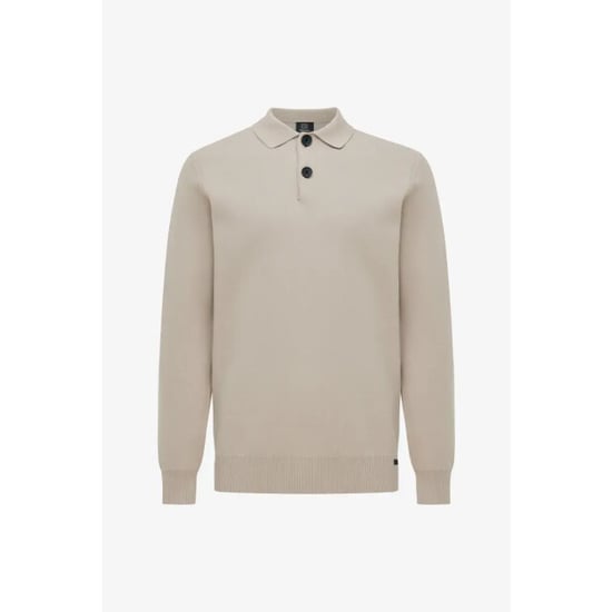 Genti Longsleeve button polo off - Image 1