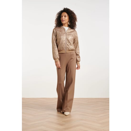 Smashed Lemon Bronsgouden bomberjack met metallic effect | - Image 6