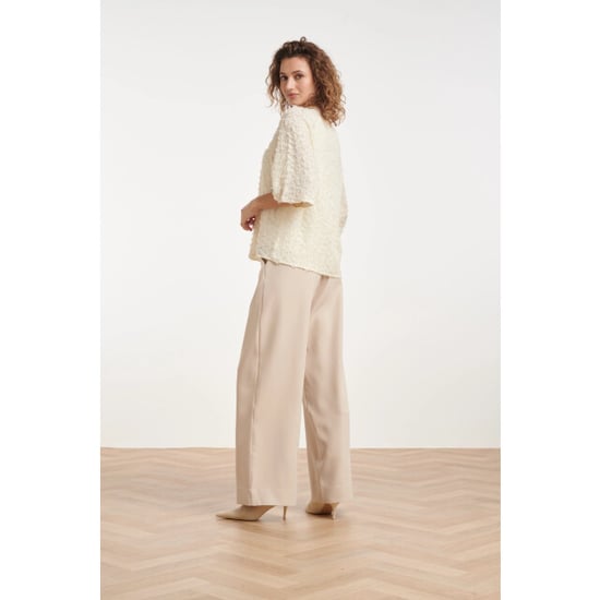 Smashed Lemon Top met gelaagde textuur en subtiele pailletten | - Image 2