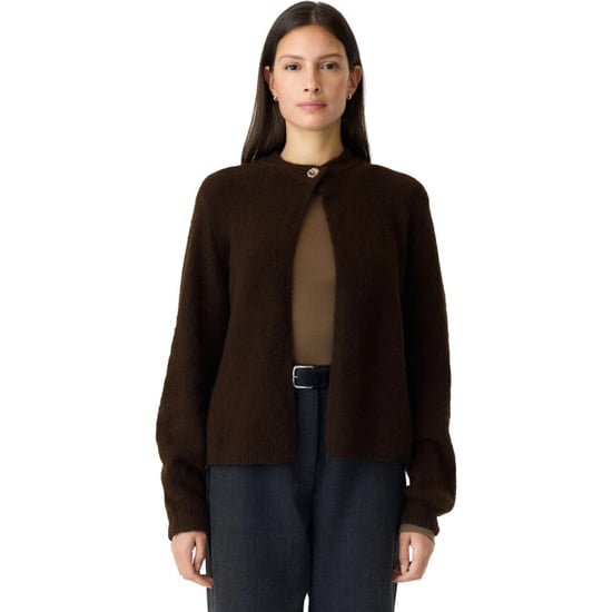 YAS Enya ls knit cardigan s. coffee bean/melange - Image 1