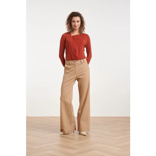 Smashed Lemon Top met asymmetrische halslijn | - Image 4