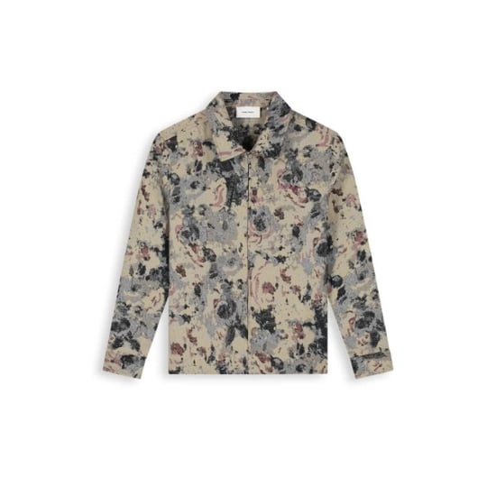 Pure Path Jacquard flower full-zip overshirt - Image 1
