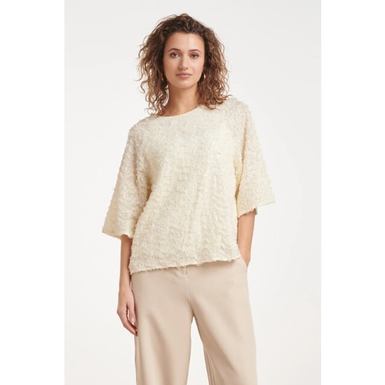 Smashed Lemon Top met gelaagde textuur en subtiele pailletten | - Image 4