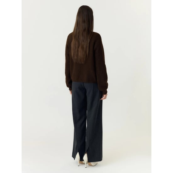 YAS Enya ls knit cardigan s. coffee bean/melange - Image 3