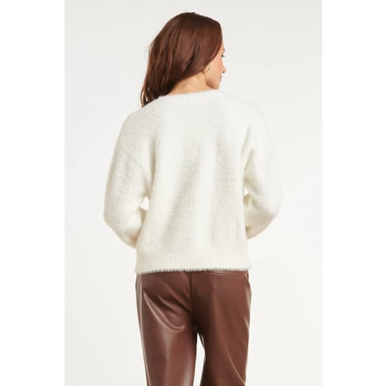 Smashed Lemon Fluffy vest met sierknopen | - Image 3