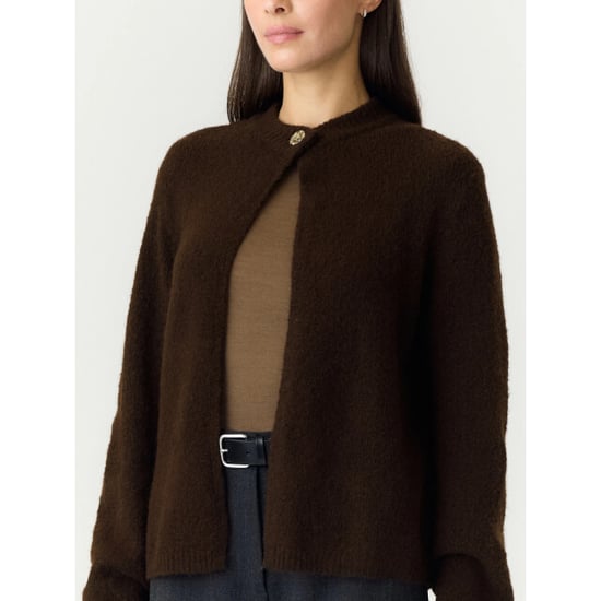 YAS Enya ls knit cardigan s. coffee bean/melange - Image 4