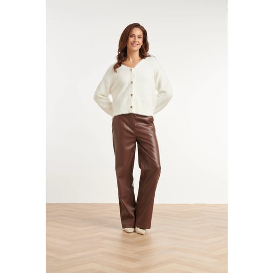 Smashed Lemon Fluffy vest met sierknopen | - Image 4