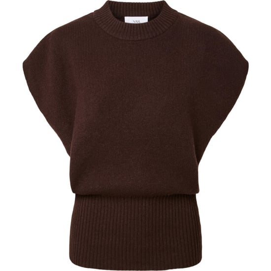 YAS Esli sl wool blend knit vest coffee bean - Image 5