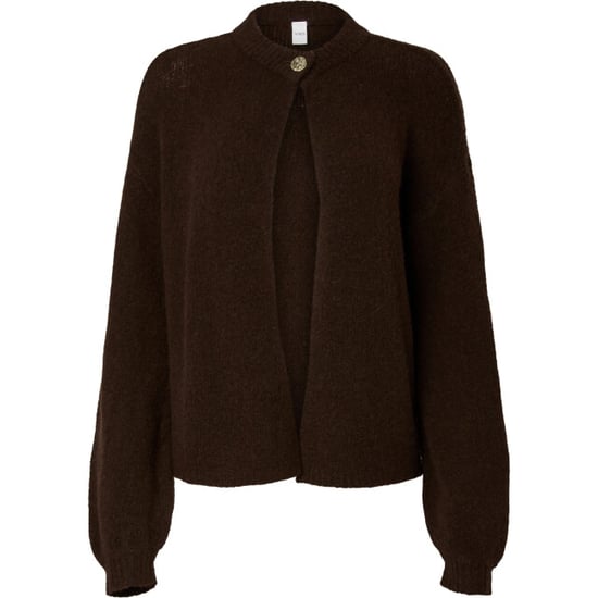 YAS Enya ls knit cardigan s. coffee bean/melange - Image 5
