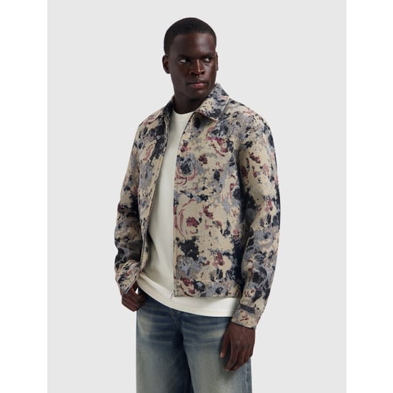Pure Path Jacquard flower full-zip overshirt - Image 3