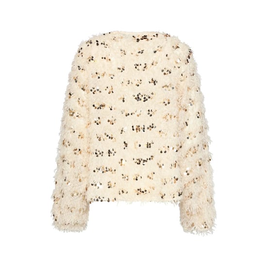 Smashed Lemon Top met fringe structuur en paillettendetails | - Image 6