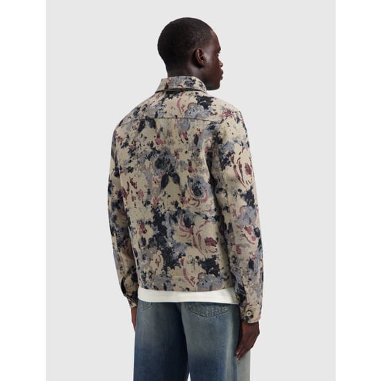 Pure Path Jacquard flower full-zip overshirt - Image 4