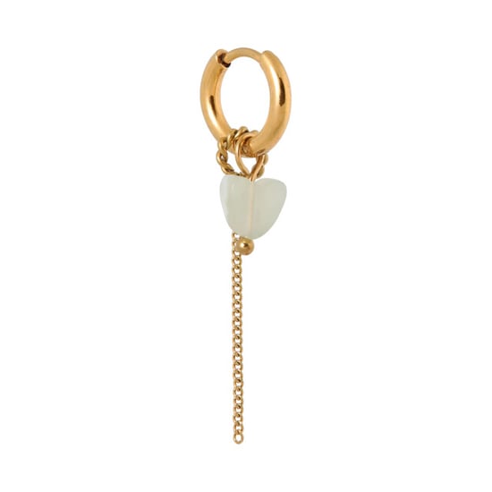 Label Kiki Chain green heart hoop - Image 1