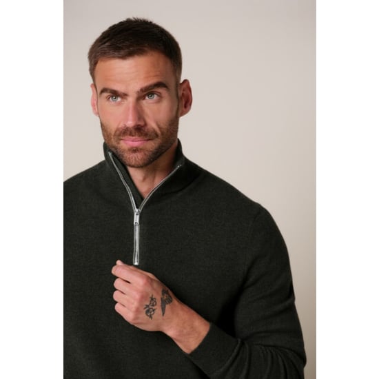 Profuomo Ppxj30012d pullover half zip green profu - Image 3