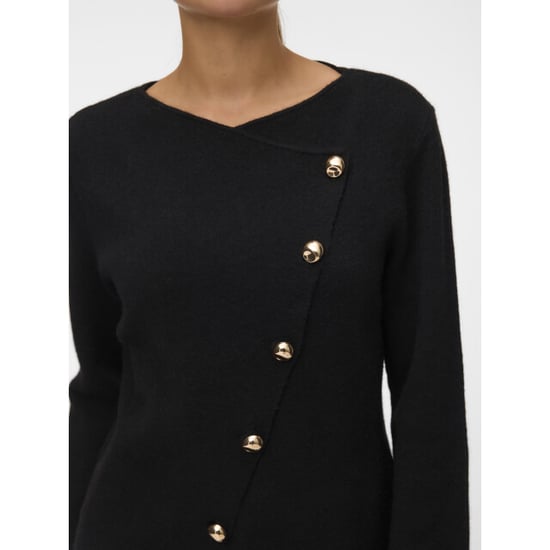 Vero Moda Vienna wrap cardigan met gouden knopen - Image 3