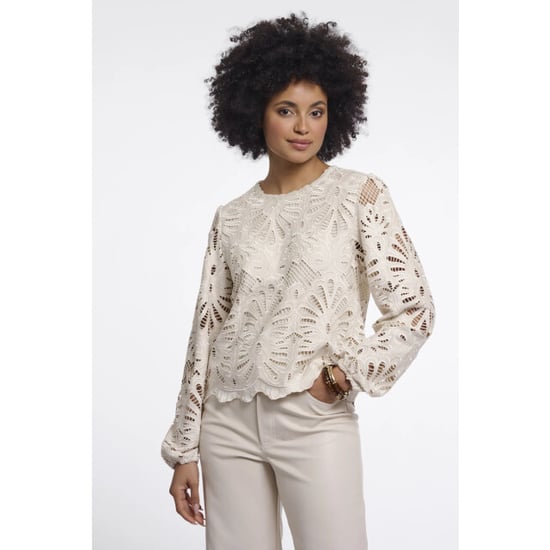 Rino & Pelle Jaike.7002611 rino en pelle long balloon sleeve blouse birch - Image 1