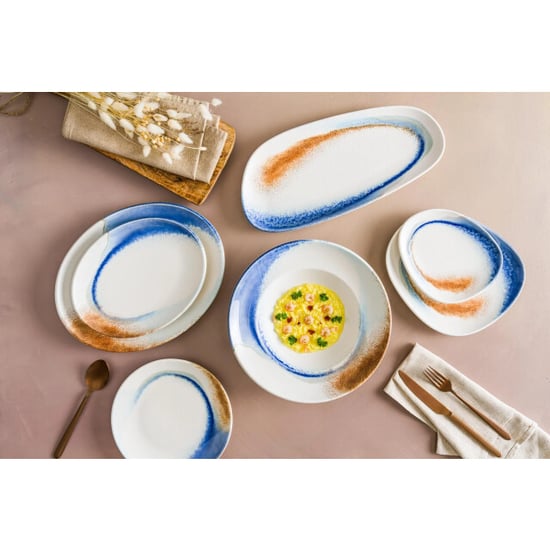 Bonna Espresso kopjes & schotel kymen porselein set van 6 - Image 2