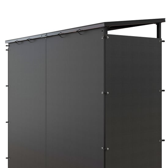 4goodz Outsunny haardhoutrek xl 185 cm met waterdichte hoes, houtopslag tot - Image 2