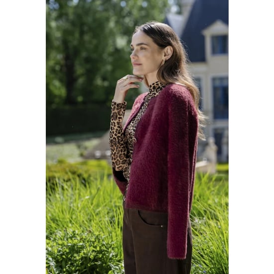 Geisha 64508-10 480 cardigan hairy burgundy - Image 2