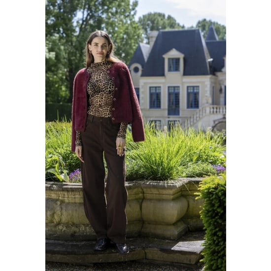 Geisha 64508-10 480 cardigan hairy burgundy - Image 4