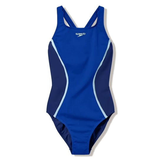 Speedo solid splice medalist 1p blu/blu wedstrijd badpak dames - - Image 3