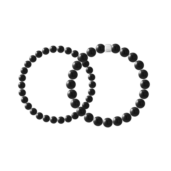 Set of 2 ZEN Bracelets (to be worn together or separately) - Black Obsidian - 8 - Image 1