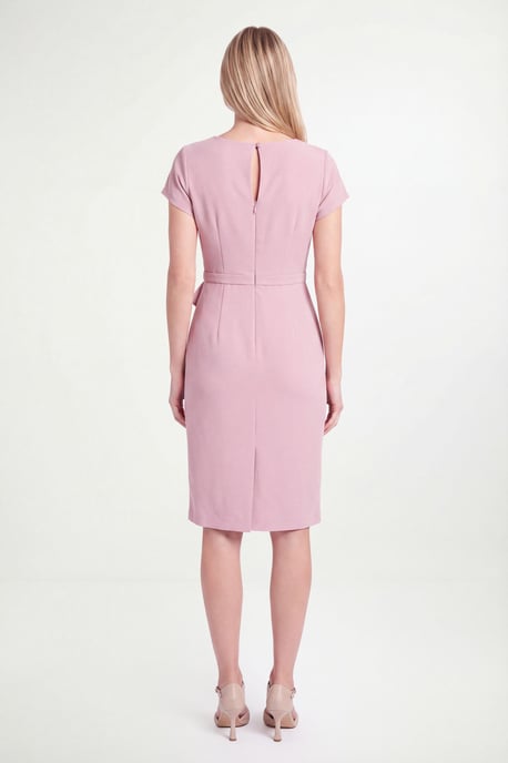 Petite Tailored Crepe Ruffle Pencil Dress - Image 2