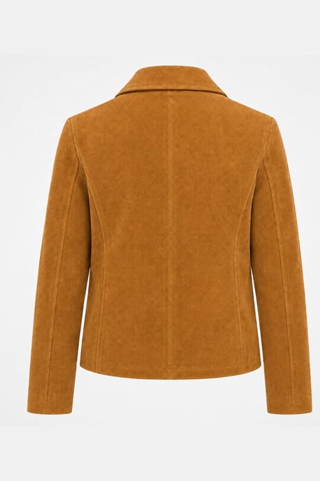 Suede Jacket in Cognac - Image 6