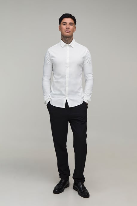 Tall Muscle Fit Long Sleeve Shirt - Image 4