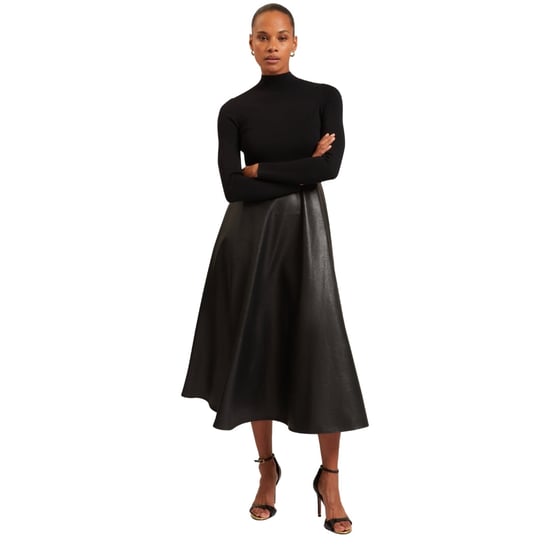Ted Baker Midi-jurk Met Rok Van Imitatieleer - Image 5