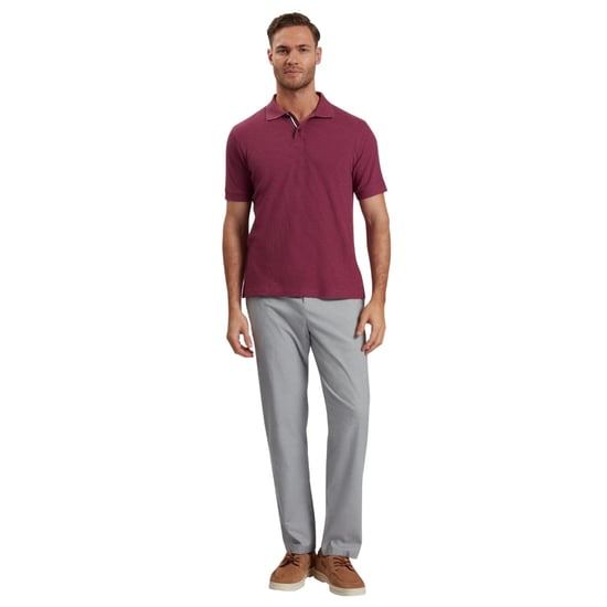 Ted Baker Redman Regular Textured Fuchsia Pikétröja - Image 4