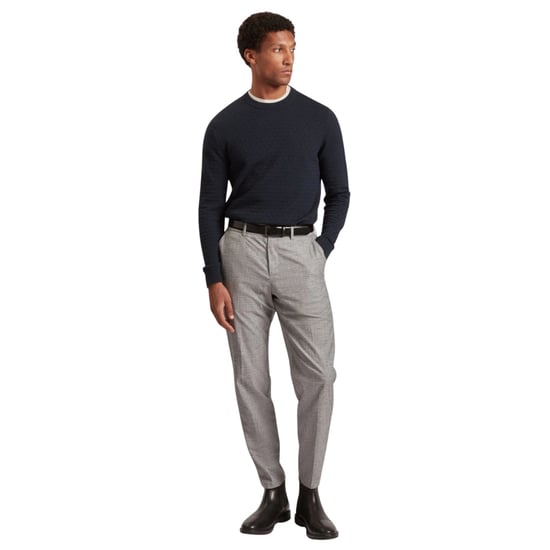 Ted Baker Sainsy T Stitch Navy Crew Neck Jumper - Image 5