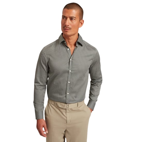 Ted Baker Jozef Mini Geo Print Khaki Skjorta - Image 2