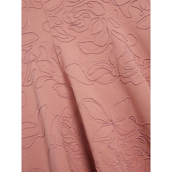Ted Baker Clodaa Geborduurde Ponte Roze Mini Skaterjurk - Image 5